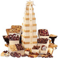 Golden Delights Giant Party Tower with Ivory Ribbon